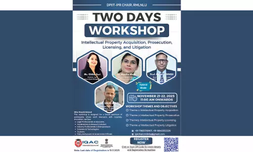 Two-Day Workshop On Intellectual Property Rights At RMLNLU Two-Day Workshop On Intellectual Property Rights At RMLNLU