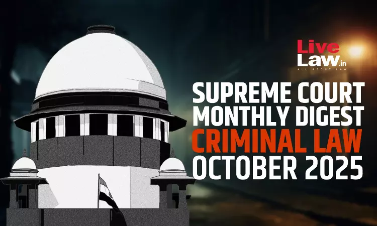 Supreme Court Criminal Digest: October 2025 Supreme Court Criminal Digest: October 2025