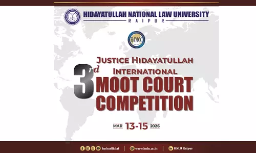 Hidayatullah National Law University Announces 3rd Justice Hidayatullah International Moot Court Competition (HIMCC) 2026 Hidayatullah National Law University Announces 3rd Justice Hidayatullah International Moot Court Competition (HIMCC) 2026