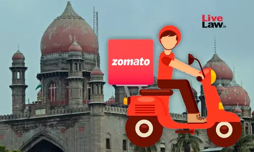 Zomato Delivery Agent Moves Telangana High Court Against Arbitrary Blocking Of Worker ID; Notice Issued Zomato Delivery Agent Moves Telangana High Court Against Arbitrary Blocking Of Worker ID; Notice Issued