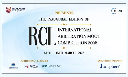 Ramaiah College Of Law Unveils Premier Edition Of Ramaiah International Moot And Arbitration Conference, 2026
