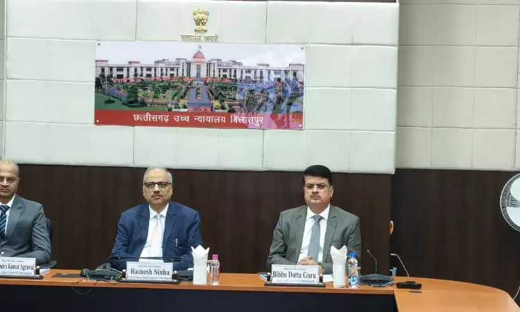 Chhattisgarh High Court Holds Virtual Bhoomi Poojan For Family Court At Jashpur, Judges Residences At Dantewada & Sukma Chhattisgarh High Court Holds Virtual Bhoomi Poojan For Family Court At Jashpur, Judges Residences At Dantewada & Sukma