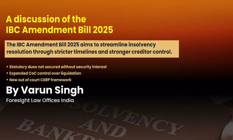 A Discussion Of The IBC Amendment Bill 2025 A Discussion Of The IBC Amendment Bill 2025