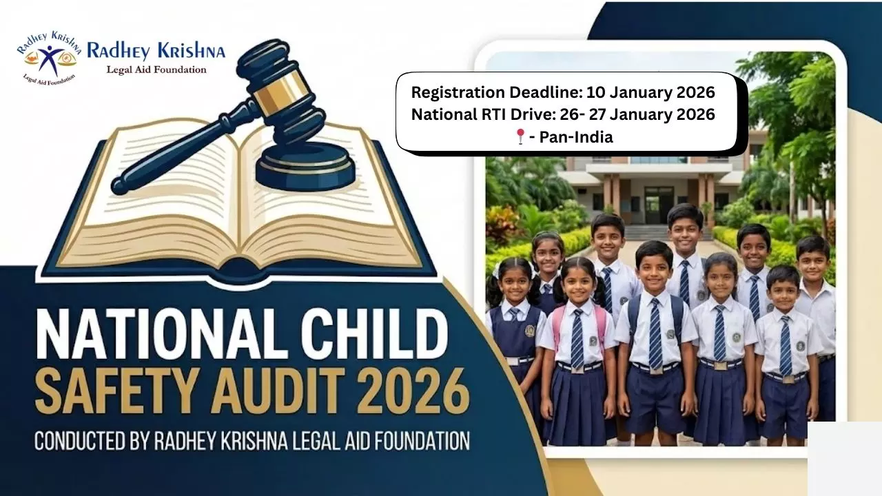 Call For Applications: Campus Ambassadors, RTI Volunteers And Social Workers At Radhey Krishna Legal Aid Foundation (RKLAF) Call For Applications: Campus Ambassadors, RTI Volunteers And Social Workers At Radhey Krishna Legal Aid Foundation (RKLAF)