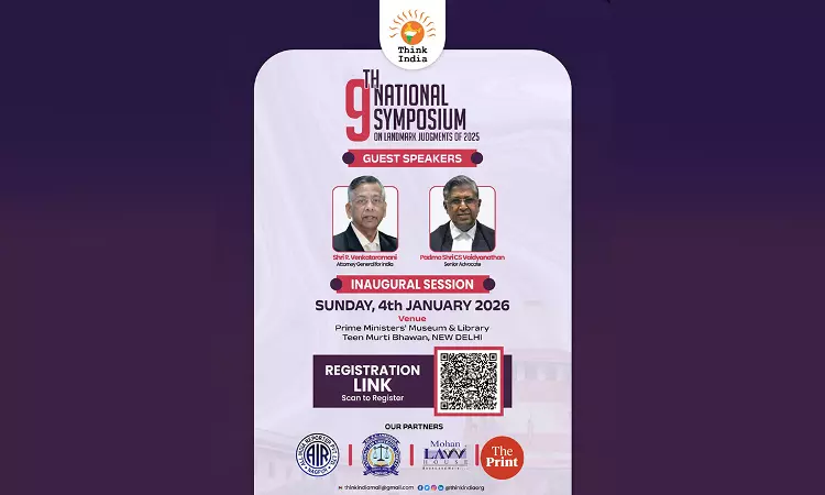 Think India Hosts 9th National Symposium On Landmark Judgments On January 4, 2026 Think India Hosts 9th National Symposium On Landmark Judgments On January 4, 2026