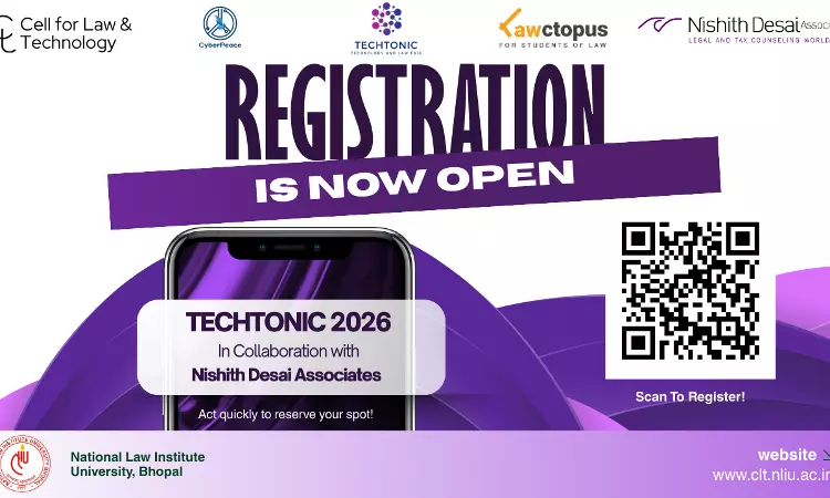 NLIU Bhopal Announces 5th Edition Of Techtonic 2026 NLIU Bhopal Announces 5th Edition Of Techtonic 2026