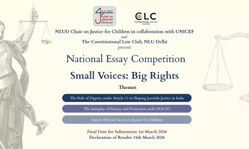 NLUD–UNICEF National Essay Competition on Constitutional Law and Child Rights NLUD–UNICEF National Essay Competition on Constitutional Law and Child Rights