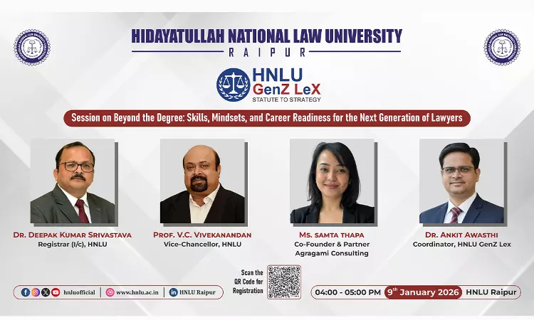 HNLU Launches “HNLU Gen Z–Lex”: From Statute To Strategy HNLU Launches “HNLU Gen Z–Lex”: From Statute To Strategy