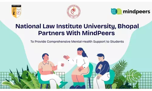 NLIU Bhopal Ties Up With MindPeers To Provide Free Mental Health Support To Students NLIU Bhopal Ties Up With MindPeers To Provide Free Mental Health Support To Students