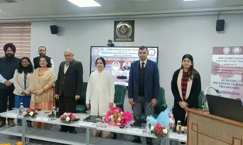 RGNUL, Punjab Conducts Mediation Training Programme In Collaboration With MCPC, Supreme Court Of India RGNUL, Punjab Conducts Mediation Training Programme In Collaboration With MCPC, Supreme Court Of India