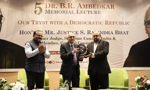 Justice Ravindra Bhat Delivers 5th Dr. B.R. Ambedkar Memorial Lecture At HNLU Justice Ravindra Bhat Delivers 5th Dr. B.R. Ambedkar Memorial Lecture At HNLU
