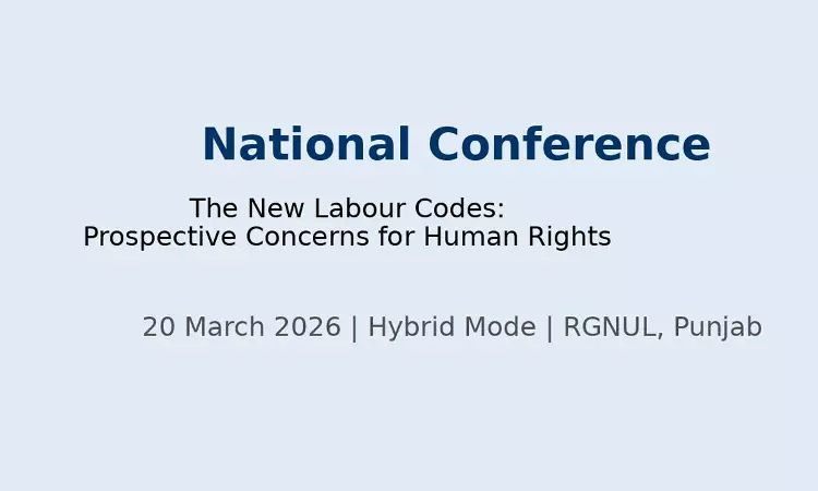 National Conference On “The New Labour Codes: Prospective Concerns For Human Rights” National Conference On “The New Labour Codes: Prospective Concerns For Human Rights”
