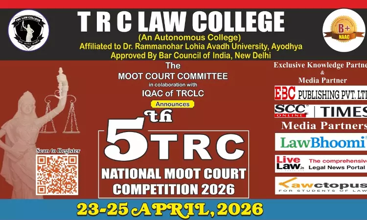 5th TRC National Moot Court Competition 2026 To Be Hosted By TRC Law College 5th TRC National Moot Court Competition 2026 To Be Hosted By TRC Law College