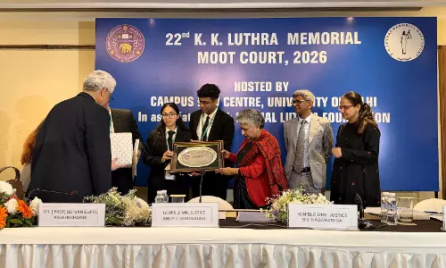 Symbiosis Law School Noida wins 22nd KK Luthra Memorial Moot Court Competition, 2026 Symbiosis Law School Noida wins 22nd KK Luthra Memorial Moot Court Competition, 2026
