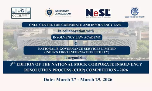 GNLU: 3rd Edition Of GCCIL National Mock CIRP Competition 2026 GNLU: 3rd Edition Of GCCIL National Mock CIRP Competition 2026