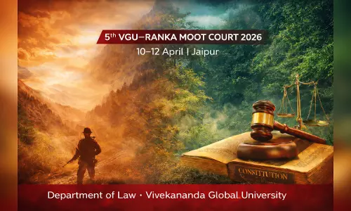 Vivekananda Global University Organises 5th VGU–Ranka Moot Court Competition 2026; Register By March 25 Vivekananda Global University Organises 5th VGU–Ranka Moot Court Competition 2026; Register By March 25