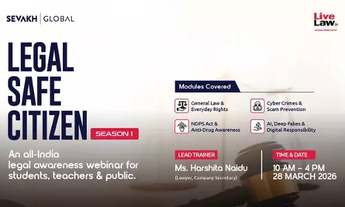 Sevakh Global Launches Pan-India Legal Safe Citizen Initiative To Promote Legal Literacy And Digital Safety Sevakh Global Launches Pan-India Legal Safe Citizen Initiative To Promote Legal Literacy And Digital Safety