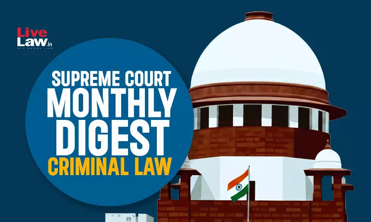 Supreme Court Monthly Criminal Digest March 2026 Supreme Court Monthly Criminal Digest March 2026