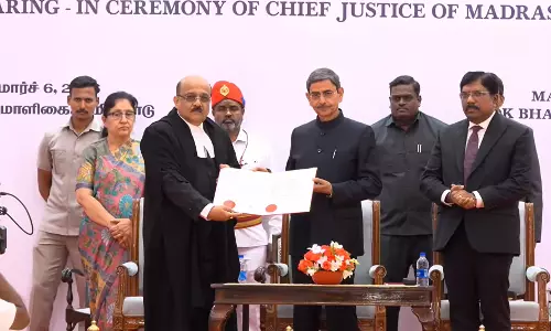 Justice Sushrut Arvind Dharmadhikari Sworn In As Chief Justice of Madras High Court Justice Sushrut Arvind Dharmadhikari Sworn In As Chief Justice of Madras High Court
