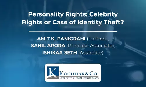 Personality Rights: Celebrity Rights Or Case For Identity Theft? Personality Rights: Celebrity Rights Or Case For Identity Theft?