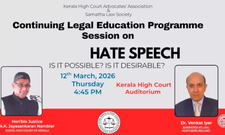 We Have Ethical Duty Not To Engage In Certain Conduct: Barrister Dr Venkat Iyer Speaks At Event On Legal Regulation Of Hate Speech We Have Ethical Duty Not To Engage In Certain Conduct: Barrister Dr Venkat Iyer Speaks At Event On Legal Regulation Of Hate Speech