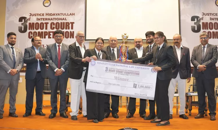 Institute Of Law, Nirma University Wins 3rd Justice Hidayatullah International Moot Court Competition, Bags ₹2 Lakh Cash Prize Institute Of Law, Nirma University Wins 3rd Justice Hidayatullah International Moot Court Competition, Bags ₹2 Lakh Cash Prize