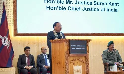 Law Must Travel To Soldier : CJI Surya Kant Addresses Army At Leh, Highlights Free Legal Aid Scheme For Defence Families Law Must Travel To Soldier : CJI Surya Kant Addresses Army At Leh, Highlights Free Legal Aid Scheme For Defence Families