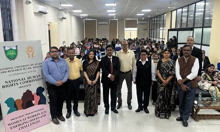 NUSRL Ranchi Conducts Training Programme On Women At Workplace And Emerging Challenges NUSRL Ranchi Conducts Training Programme On Women At Workplace And Emerging Challenges