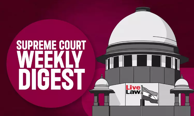 Supreme Court Weekly Digest April 24 - 30, 2026 Supreme Court Weekly Digest April 24 - 30, 2026