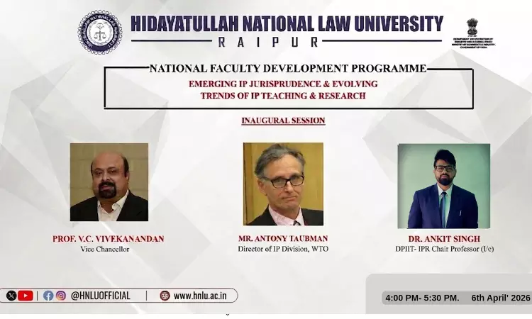 WTO IP Director Antony Taubman Delivers Inaugural Lecture At HNLUs FDP On Emerging IP Jurisprudence WTO IP Director Antony Taubman Delivers Inaugural Lecture At HNLUs FDP On Emerging IP Jurisprudence