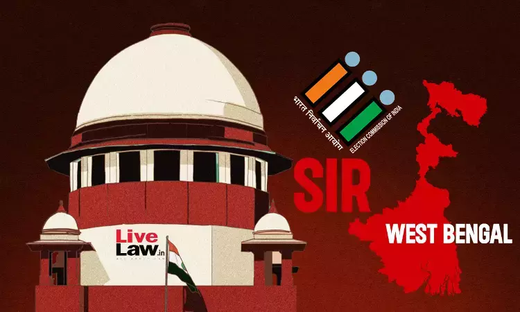 Supreme Court Allows SIR Appellate Tribunal Judge To Approach Calcutta HC For Enhanced Security