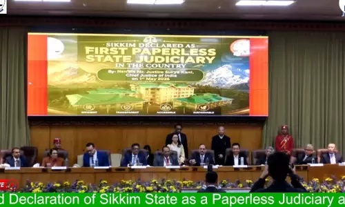 CJI Declares Sikkim As The First Paperless State Judiciary At National Conclave On Technology And Judicial Education CJI Declares Sikkim As The First Paperless State Judiciary At National Conclave On Technology And Judicial Education