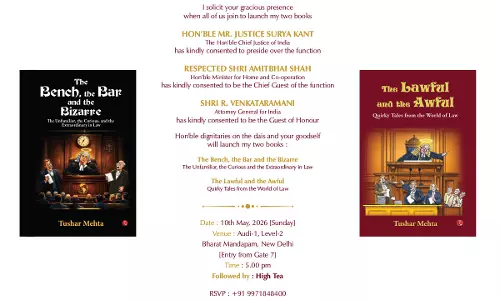 CJI Surya Kant To Preside Over Launch Of SG Tushar Mehtas Books At Bharat Mandapam On May 10