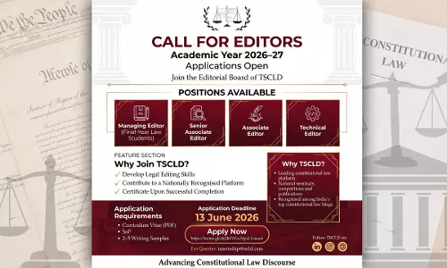 Call For Editors: The Society For Constitutional Law Discussion (Academic Year 2026–27)