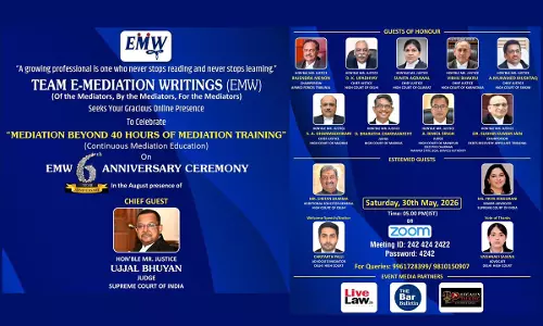 Team E-Mediation Writings (EMW) Marks Its 6th Anniversary With Launch Of E-Mediation Initiatives Team E-Mediation Writings (EMW) Marks Its 6th Anniversary With Launch Of E-Mediation Initiatives