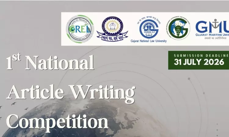 DNLU Jabalpur Invites Submissions For 1st National Article Writing Competition On Environmental Law, Sustainability And Climate Justice DNLU Jabalpur Invites Submissions For 1st National Article Writing Competition On Environmental Law, Sustainability And Climate Justice
