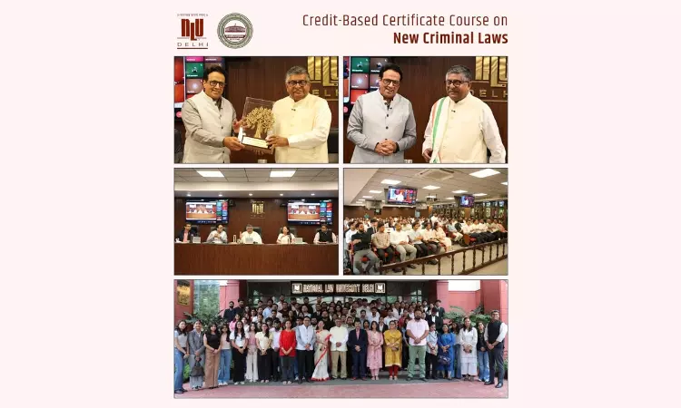 NLU Delhi Organises Interactive Session With Ravi Shankar Prasad On New Criminal Laws NLU Delhi Organises Interactive Session With Ravi Shankar Prasad On New Criminal Laws