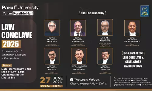 Parul University Presents Law Conclave & Gavel Glory Awards, 2026 (An Assembly Of Eminence, Dialogue & Recognition) | June 27, 2026 | Leela Palace, New Delhi