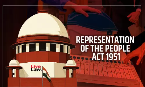 Representation Of People Act Doesnt Apply To Municipal Elections : Supreme Court Representation Of People Act Doesnt Apply To Municipal Elections : Supreme Court