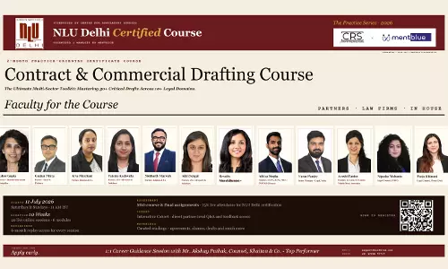 [Advertisement] NLU Delhi, Mentblue Launch Certificate Course On Contract And Commercial Drafting: Strategy And Negotiation – Register Now!
