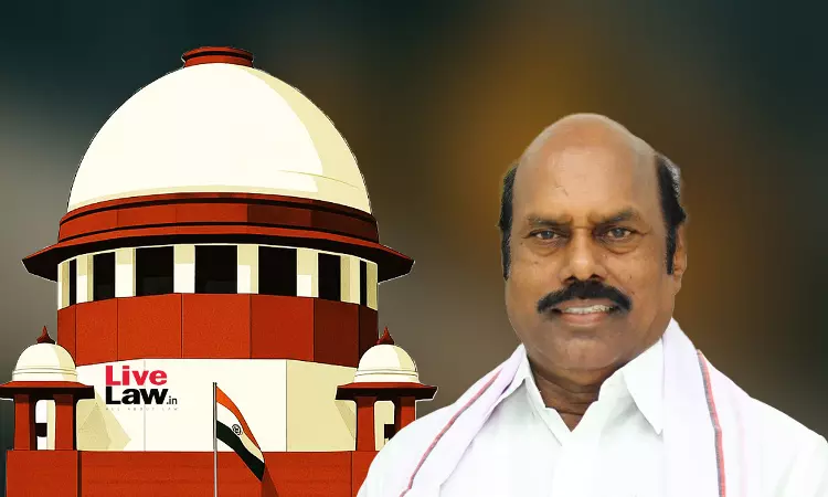 Supreme Court Dismisses Tamil Nadu Plea Challenging Madras HCs Interim Protection To Ex-Minister EV Velu Supreme Court Dismisses Tamil Nadu Plea Challenging Madras HCs Interim Protection To Ex-Minister EV Velu