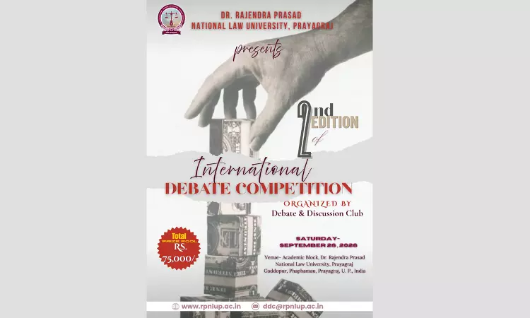RPNLU Prayagraj Announces 2nd International Debate Competition 2026; Registrations Open RPNLU Prayagraj Announces 2nd International Debate Competition 2026; Registrations Open