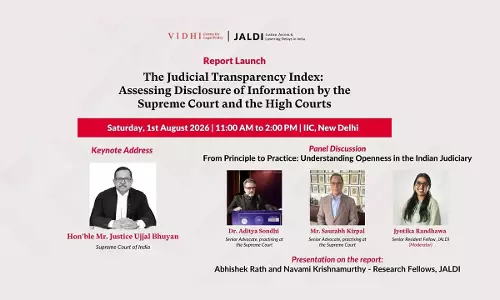 Justice Ujjal Bhuyan To Deliver Keynote At Launch Of Judicial Transparency Index Report Justice Ujjal Bhuyan To Deliver Keynote At Launch Of Judicial Transparency Index Report