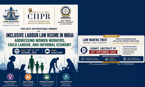 RGNULs CIIPR To Organise International Seminar On Inclusive Labour Law Regime In India RGNULs CIIPR To Organise International Seminar On Inclusive Labour Law Regime In India
