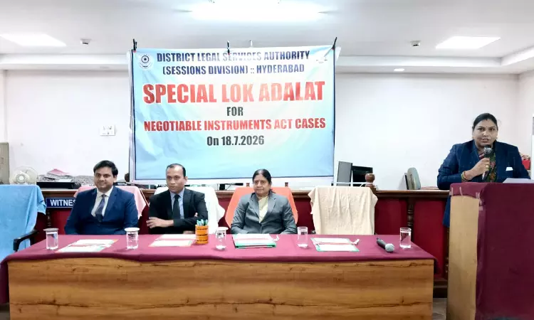 TSLSA: Over 3,100 Cheque Dishonour, Pre-Litigation Cases Settled In First Special Lok Adalat TSLSA: Over 3,100 Cheque Dishonour, Pre-Litigation Cases Settled In First Special Lok Adalat