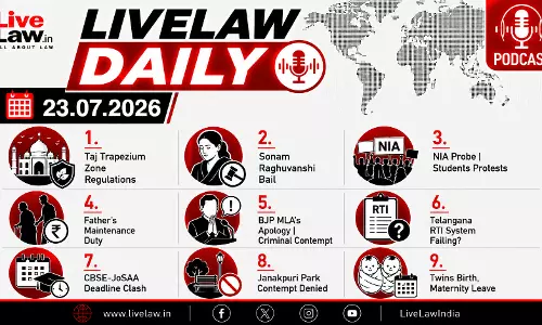 LiveLaw Daily | Sonam Raghuvanshi| NIA Probe on student protests| Taj Trapezium| Twins Maternity LiveLaw Daily | Sonam Raghuvanshi| NIA Probe on student protests| Taj Trapezium| Twins Maternity