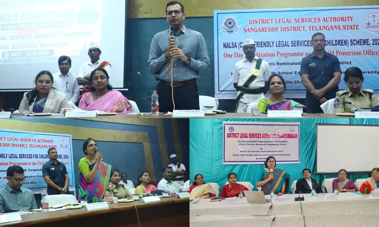 Telangana State Legal Services Authority Holds Sensitisation Programme For Teachers Appointed As Child Protection Officers Telangana State Legal Services Authority Holds Sensitisation Programme For Teachers Appointed As Child Protection Officers