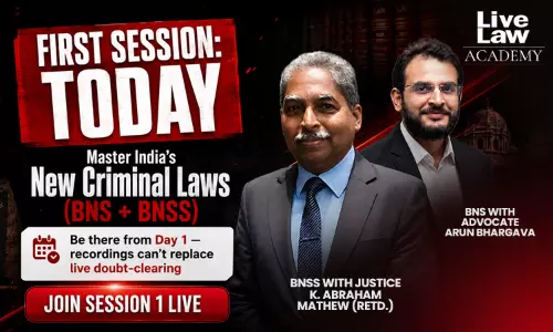 TODAY - Criminal Laws (BNS+BNSS) Combo Course 2026 is Starting. Learn From Justice K.Abraham Mathew and Advocate Arun Bhargava TODAY - Criminal Laws (BNS+BNSS) Combo Course 2026 is Starting. Learn From Justice K.Abraham Mathew and Advocate Arun Bhargava