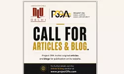 Call For Blogs: Project 39A At The National Law University, Delhi [Deadline: August 30, 2026]
