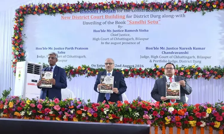 Chief Justice Ramesh Sinha Lays Foundation Stone For New Durg Court Complex, Launches Digital Justice Initiatives Chief Justice Ramesh Sinha Lays Foundation Stone For New Durg Court Complex, Launches Digital Justice Initiatives